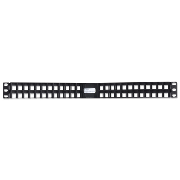 Belden 48 PORT MOD ANGLED PATCH PANEL, 1U, BLACK, UNLOADED, ACCEPTS AX104600